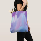 PAARSE en LICHTE BLAUWE CANVAS TAS. Tote Bag (Dichtbij)