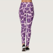 Paarse en lila luipaard print leggings (Achterkant)