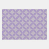 Paarse en Lila midden-eeuwse Modern Pattern Inpakpapier Vel (Voorkant)