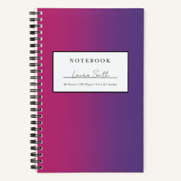Paarse en Magenta Ombré Persoonlijke Notitieboek