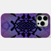 Paarse en Magenta Symmetrisch Patroon Case-Mate iPhone Case (Achterkant (horizontaal))
