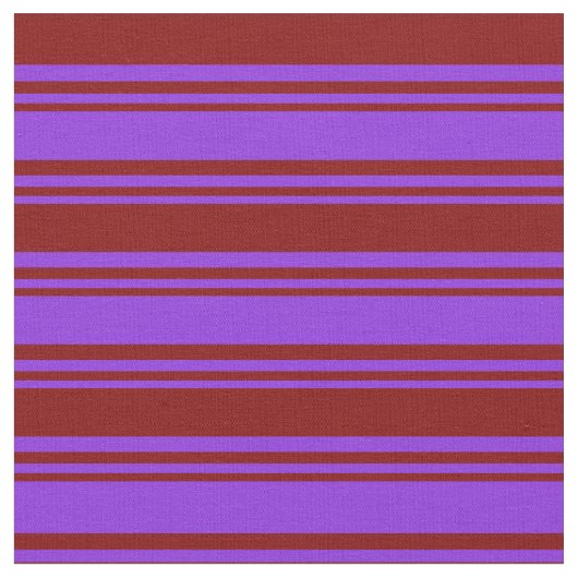 Paarse en maroon Stripes Stof (Close Up)