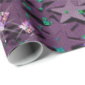 Paarse en meerkleurige reservebanden cadeaupapier (Rol Hoek)