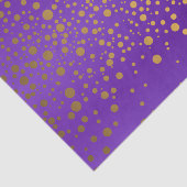 Paarse en metalen Confetti Tissuepapier (Detail)