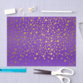 Paarse en metalen Confetti Tissuepapier (Craft)