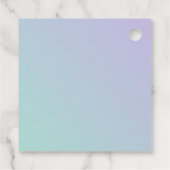 Paarse en Mint Bosdieren Favoriet Labels (Achterkant)