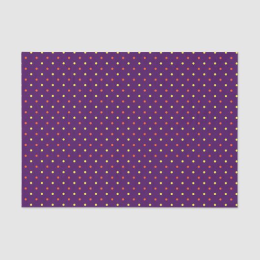 Paarse en multi-mini poka dots 01 tissuepapier (Voorkant)