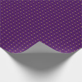 Paarse en multi-mini poka dots 02 cadeaupapier (Hoek)