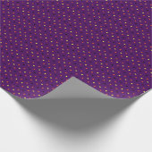 Paarse en multi-mini poka dots 04 cadeaupapier (Hoek)