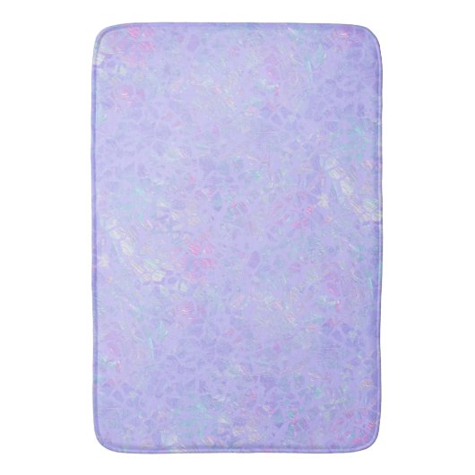 Paarse en multicolorvlokken badmat (Voorkant Verticaal)