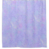 Paarse en multicolorvlokken douchegordijn (Voorkant)