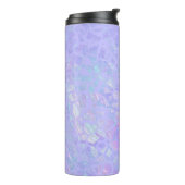 Paarse en multicolorvlokken thermosbeker (Gedraaid links)