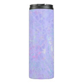 Paarse en multicolorvlokken thermosbeker (Achterkant)