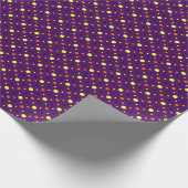Paarse en multidimensionele poolpunten 01 cadeaupapier (Hoek)