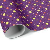Paarse en multidimensionele poolpunten 01 cadeaupapier (Rol Hoek)