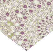 Paarse en olijf geometrische mandala patroon medium tafelloper (Hoek)