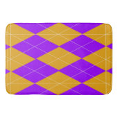 Paarse en Oranje Argyle Badmat (Voorkant)