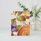 Paarse en Oranje bloemen Briefkaart (Staand voorkant)