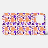 Paarse en Oranje bloemen Case-Mate iPhone Case (Achterkant (horizontaal))