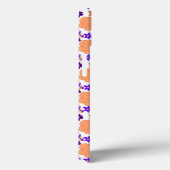 Paarse en Oranje bloemen Case-Mate iPhone Case (Achterkant / Rechts)