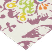 Paarse en Oranje  bloemmotief Tafelkleed (Gekanteld)