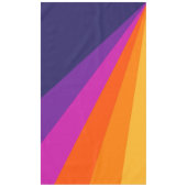 Paarse en oranje diagonaalretraliestrepen tafelkleed (Voorkant)