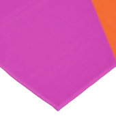 Paarse en oranje diagonaalretraliestrepen tafelkleed (Gekanteld)