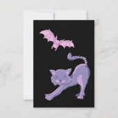 Paarse en oranje Halloween. Custom Bedankkaart (Achterkant)