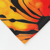 Paarse en Oranje Halloween Tie Dye Fleece Deken (Hoek)