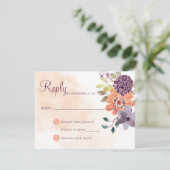 Paarse en Oranje Herfst — Floral Autumn Antwoord (Staand voorkant)