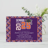 Paarse en Oranje klasse van 2025 Kaart (Staand voorkant)