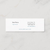 Paarse en Oranje Mandala Mini Visitekaartje Klantenkaartje (Achterkant)