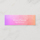 Paarse en oranje Mandala Minivisitekaart Klantenkaartje (Voorkant)