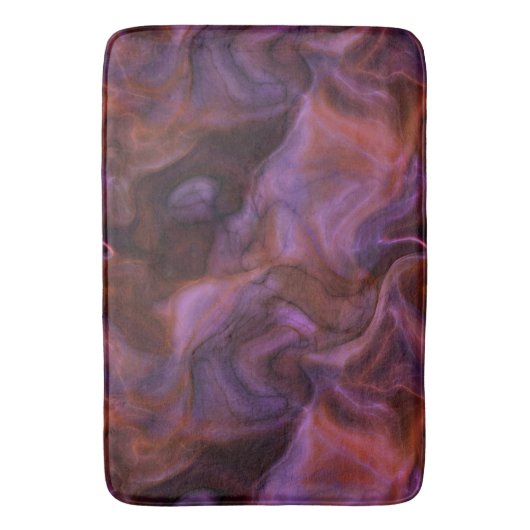 paarse en oranje Marmer abstract Badmat (Voorkant Verticaal)