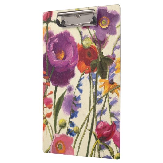 Paarse en Oranje papaver Melody Klembord (Links)