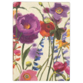 Paarse en Oranje papaver Melody Klembord (Achterkant)