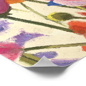 Paarse en Oranje papaver Melody Poster (Hoek)