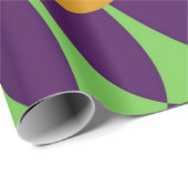 Paarse en Oranje schalen Cadeaupapier (Rol Hoek)