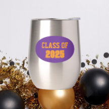 Paarse en Oranje Schoolkleuren Klassenjaar