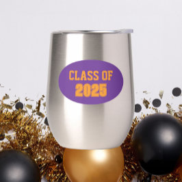 Paarse en Oranje Schoolkleuren Klassenjaar