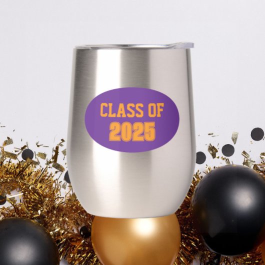 Paarse en Oranje Schoolkleuren Klassenjaar