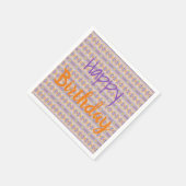 Paarse en Oranje Servet (Hoek)