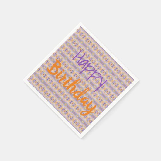 Paarse en Oranje Servet (Hoek)