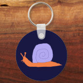 Paarse en Oranje slak sleutelhanger (Voorkant)