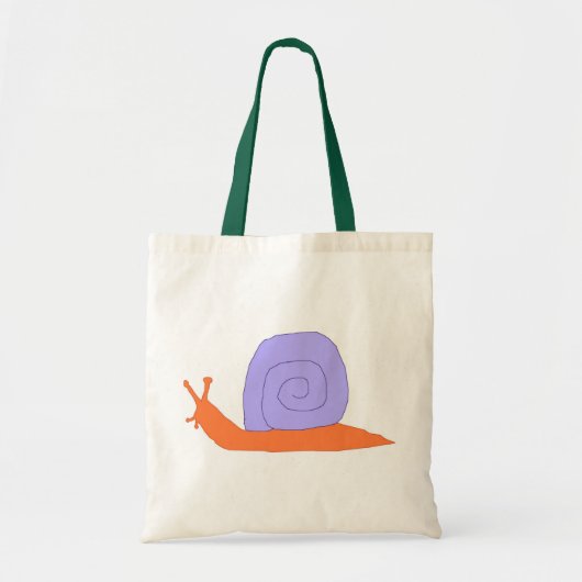 Paarse en Oranje slakkentas Tote Bag (Voorkant)