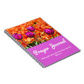 Paarse en Oranje Tulpen Notitieboek (Rechterzijde)