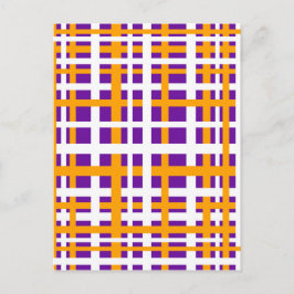 Paarse en Oranje verbindingsstroken Briefkaart