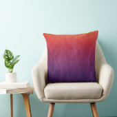 Paarse en Oranje waterkleurextrapolatie Kussen (Stoel)