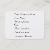 Paarse en oranje zonsondergang visitekaartje (Achterkant)