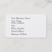 Paarse en oranje zonsondergang visitekaartje (Achterkant)